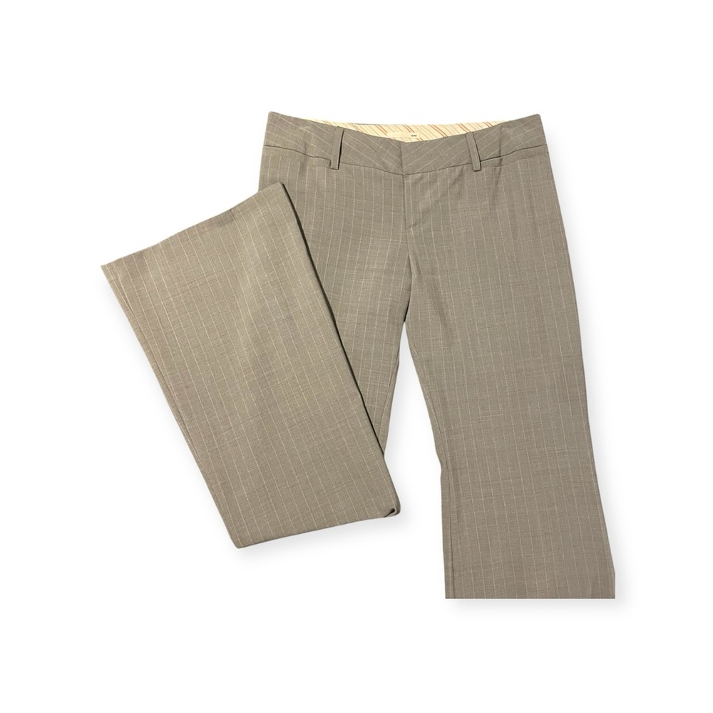 Raven flared pinstripe trousers